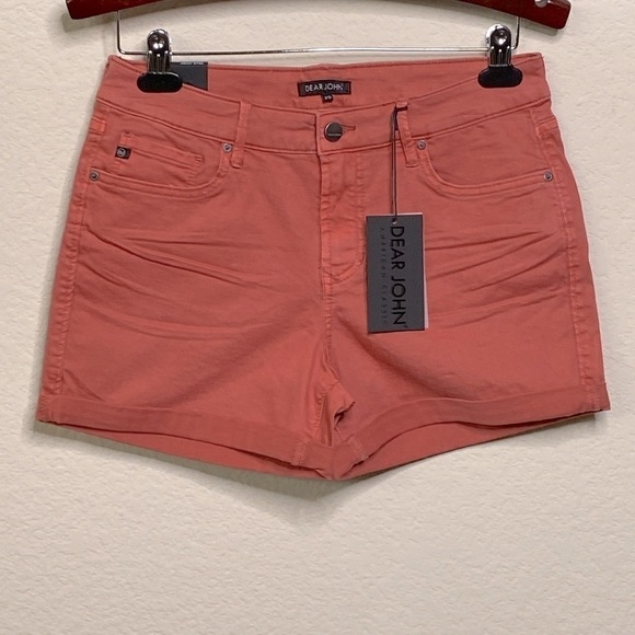 Dear John Women's Shorts Size 29 American Classics Cuffed Stretch Denim - Picture 1 of 6